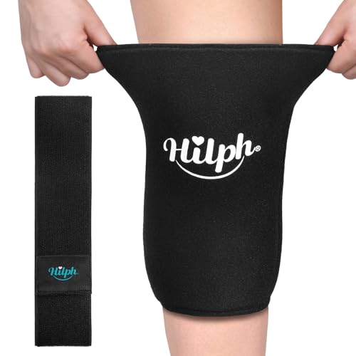 Hilph Knee Ice Pack Sleeve, Flexible Gel Ice Pack for Knee Pain Relief - size: Medium, style: For Knee & Elbow with Extra Strap