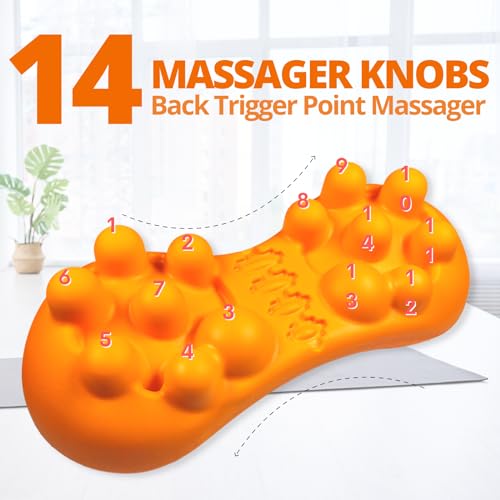 ZeenKind Psoas Release Tool Sciatica Pain Relief Devices with 14 Massager Knobs, Hip Massager for Hip Flexor, Myofascial Release, Piriformis, Upper & Lower Back Pain Relief
