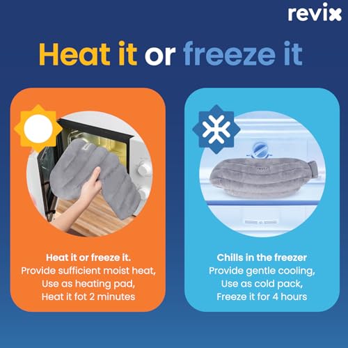 REVIX Shoulder Heating Pad Microwavable for Rotator Cuff, Moist Heat, Gray - size: Standard