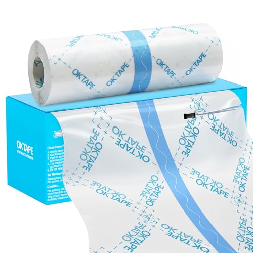 OK TAPE Tattoo Aftercare Bandage with Sliding Cutter 6 in x 6 yd - size: 6in × 6yds