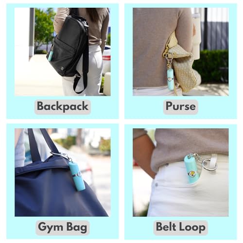 Securityman Personal Alarms for Women | Safety Alarm Keychain (Loud 130dB Siren and SOS Strobe Light) Everyday Self Defense Security Alarm Protection Device (Teal) - color: Teal