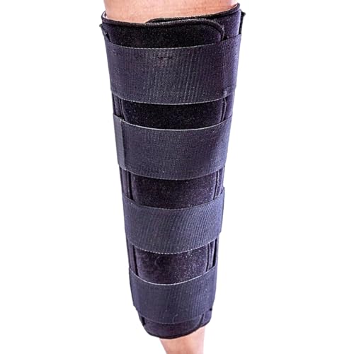 Compression Knee Immobilizer (16") – Adjustable Brace with Moldable Stays for Stabilization – Knee Splint for Support & ACL/MCL/PCL Recovery – Hypoallergenic Design & Cold Therapy Compatible - size: Universal 16", style: Compression Immobilizer