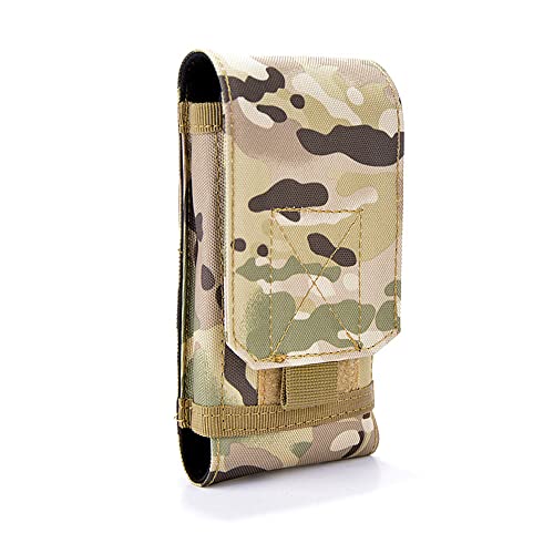 Tactical MOLLE Smartphone Holster, Universal Army Mobile Phone Belt Pouch EDC Security Pack Carry Accessory Kit Blowout Pouch Belt Loops Waist Bag Case for iPhone SE 5S Samsung Galaxy S4 mini - color: #E (Small)