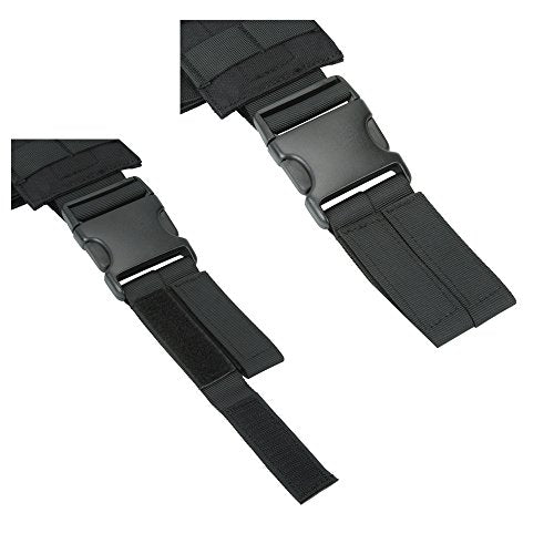 EXCELLENT ELITE SPANKER Tactical Drop Leg Holster Adjustable Drop Leg Platform Molle Module Universal Bag for Left/Right Leg - color: Black