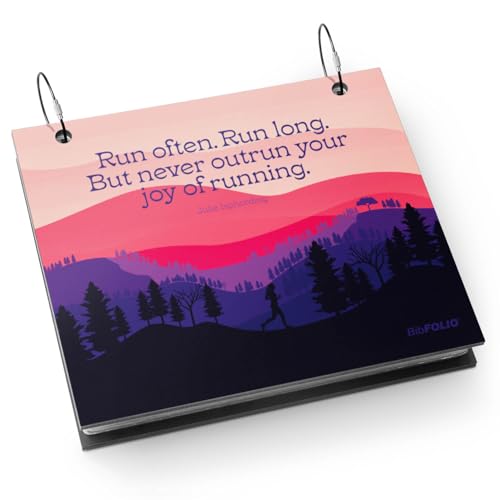 Gone For a Run BibFOLIO Race Bib Album - Joy of Running - 9.5x8 - color: Joy Of Running
