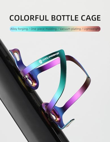 Aluminum Bike Water Bottle Holder, Water Bottle Cages for Bike (Multicolor) - color: Multicolor