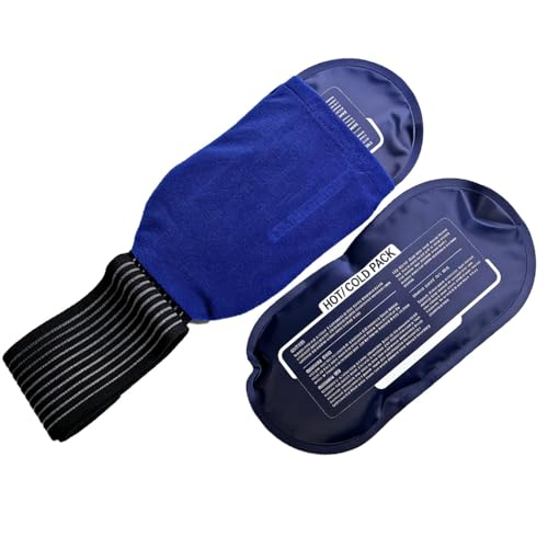 2 Pack Hot & Cold Gel Ice Packs with Adjustable Wrap,Reusable Hot Cold Therapy Pack for Discomfort Relief, Flexible Ice Pack for Back, Shoulder, Knee, Waist, Elbow, Ankle Support