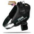 DOGGYKINGDOM Personalized Dog Harness with Custom Name Patches, Adjustable Reflective No Choke Dog Vest with Handle for Large Dogs, Black, L - color: Black, size: L (Chest: 28 - 32 in)