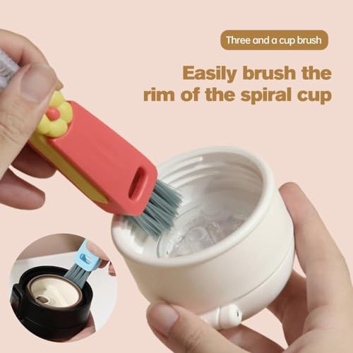 3 in 1 Cup Lid Cleaning Brush, Multifunctional Cleaning Brush Portable Cup Lid Cleaner for Bottle Gap Tight Spaces Cup, Portable Cup Lid Cleaner, 1 Pcs Blue - color: 1 Pcs Blue