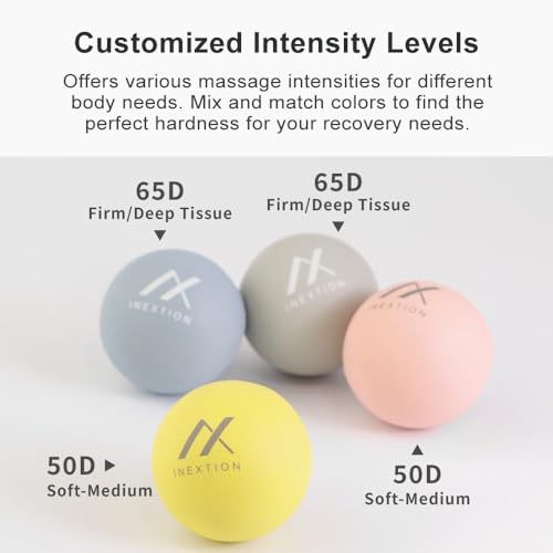 High-Density Therapy Massage Balls (2-Pack), Gray + Gray (65D+65D) - color: Serene Gray + Serene Gray (65d+65d)