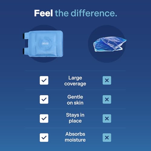 REVIX Knee Ice Pack Wrap for Pain Relief, Reusable Gel Cold Compress, Blue - style: Blue-1 Pack