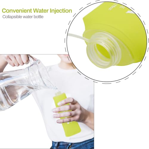 Soft Flask Running Bottles Collapsible Water Bottle Foldable for Traveling Running Vest Collapse Hydration TPU 250ml for Runner(250ml-Pack of 2) - color: 250ml-2pcs