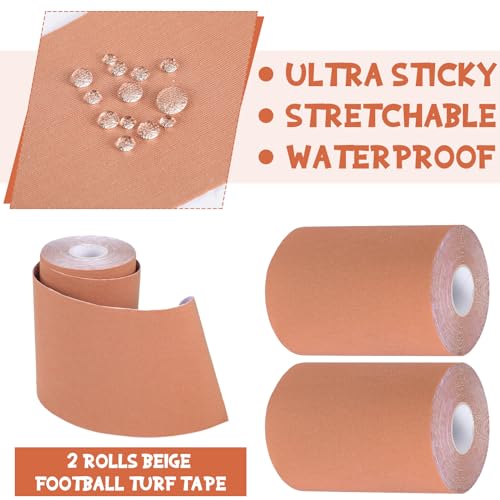 Jenaai 2 Roll Football Turf Tape 33ft Sport Turf Tape, Skin Color - color: Skin Color