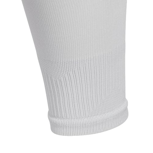 adidas Metro Soccer Socks or Calf Sleeves 1 Pair - color: Team Light Grey/White/Calf Sleeve, size: Large, style: Calf Sleeve