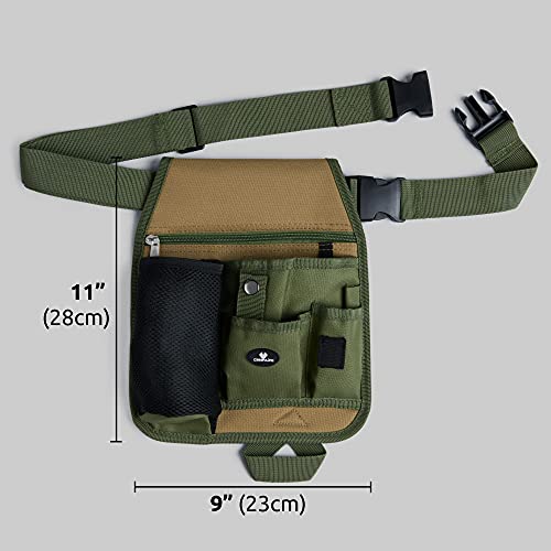 Handy Organizer Garden Tool Pouch - Unisex Utility Belt Apron for Gardening Gifts, Plumbing, Florists, Woodwork, DIY - with Multiple Pockets for Hand Tools & Adjustable Waist Belt Case4Life