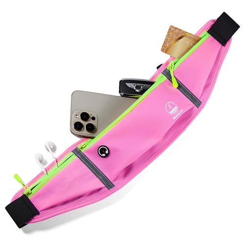 Running Belt Slim Fanny Pack Jogging Pouch Phone Holder Waist Pack - Pink - color: E Pink