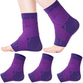 Tarpop 1 Pair Kids Ankle Brace Compression Support,Dark Purple,Small - color: Purple, size: Small