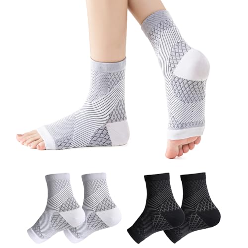 Neuropathy Compression Socks for Women and Men - Upgraded Soothe Pain Relief Ankle Sleeves - size: X-Large