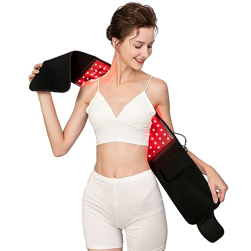 USUIE Red Light Belt, Infrared Light Wrap Red Light Device for Body with Timer for Women Men Gift - color: Black
