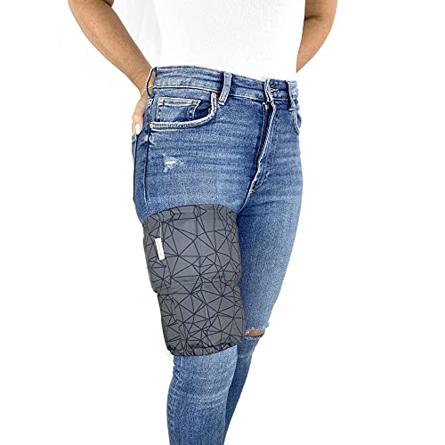 HurtSkurt® Premium Ice Therapy Sleeve – Blackout XL – Stretch-Fit Wearable Cold Compression Wrap for Knee, Leg, Elbow & Ankle Recovery, Durable, Machine Washable, Stays Cold Longer - color: Blackout, size: X-Large