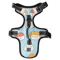 Kawaii Sushi Dog/Cat Harness, Reflective No-Pull Pet Harness with 2 Leash Clips, Fully Adjustable Soft Padded Dog Vest, No-Choke Pet Oxford Vest - color: Kawaii Sushi, size: S