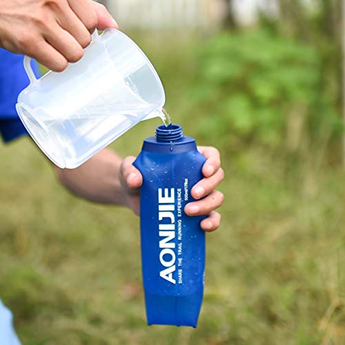 AONIJIE Soft Water Bottle, 2 Pack, 500ml - color: 2 Pcs - 500ml