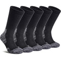Running Hiking Socks for Women Compression Athletic Crew Socks - color: Black 02, size: 5-8