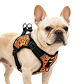 PUPTECK Halloween Dog Harness Small Sized Dog, Step in Adjustable Reflective Dog Vest Harness Escape Proof, No Pull Soft Padded Harness Easy Control, Black M - color: Black(Halloween), size: M (CHEST: 14.5"-20")