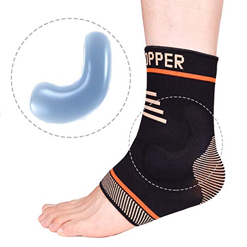 THX4COPPER Infused Compression Ankle Brace - size: X-Large
