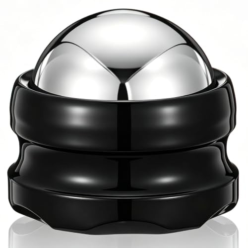 Massage Ice Roller Ball, Roller for Muscles Deep Tissue Cold & Heat Therapy - color: Black-02