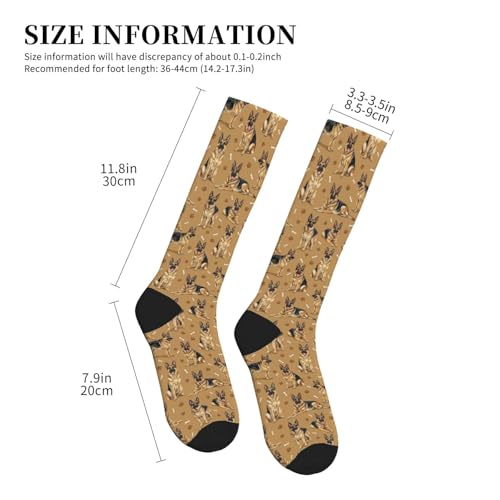 Cute Dog Compression Socks Women Men, Dog Lover Gift - color: German Shepherd