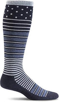 Sockwell Women's Twister Frim Graduated Compression Sock - color: Navy, size: Medium-Large