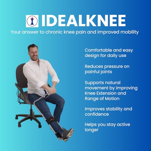 IdealKnee Knee Extension Device Knee Stretcher Knee Rehab Equipment 2 Pads