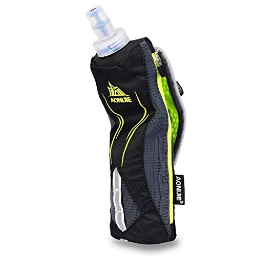Quick Grip Chill 17 oz Handheld Soft Flask Water Bottle with Hydration Pack