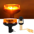 Amber LED Rotating Beacon Light, Flashing Warning Lights 12-24V - size: Beacon Lights+L Shape