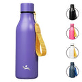 Konokyo 18 oz Insulated Stainless Steel Metal Water Bottle with Strap - color: Purple, size: 18 Ounces
