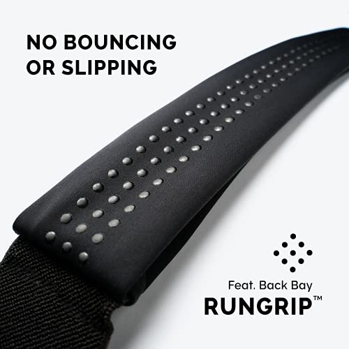 No-Bounce Slim & Secure Running Belt, Fits ALL Phones, Keys, Cards, Gels - color: 2. Black