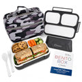 kinsho Camo Lunch Box, Ice Pack Insulated Bag for Teens Adults, Black Gray - color: Black with Camo Bag