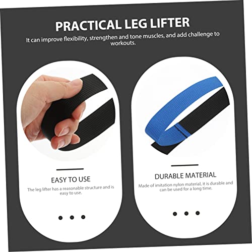 Healifty Leg Lifter Strap Blue Imitation Nylon 104.00X2.60X0.20cm - color: Blue