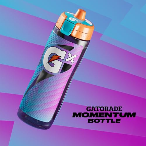Gatorade Gx Bottle,Momentum Neon Blue,(Pack of 6) - color: Neon Blue, size: 30 Ounces (Pack of 6)