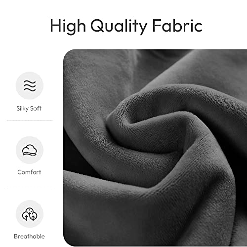MORLIDEN Microwavable Neck Wrap Warmer&Shoulder Weighted Hot Cold Compress - color: Dark Gray, size: 1 Count (Pack of 1)