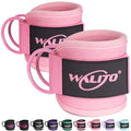 Ankle Straps for Cable Machines, Leg Straps for Glute Kick Back Accessories - color: Pink
