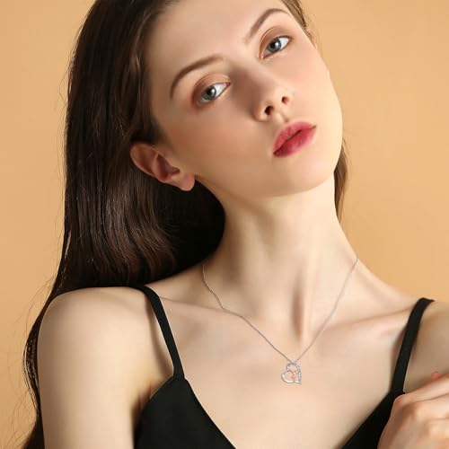PROESS Tennis/Basketball/Soccer/Gymnastics/Running/Golf/Barbell Necklace 925 Sterling Silver Sports Pendant Inspirational Jewelry Gifts for Women - style: Gymnastics