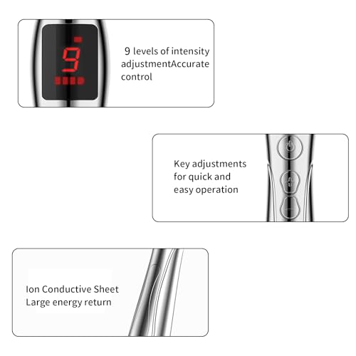 Acupuncture Pen, 9 Intensity Levels 5-in-1 Electronic Acupuncture Pen Pain Relief Therapy Rechargeable Powerful Meridian Energy Massage Pen Relief Pain Tools