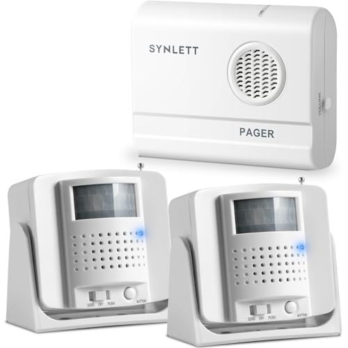 Wireless Bed Alarm with 2 Motion Sensors and Caregiver Pager - size: 2 Motion Sensors + 1 Pager