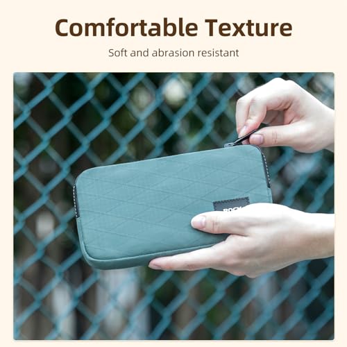 ROCKBROS Cycling Wallet, Compact Bike Phone Bag for Cards, Keys and Tools - color: blackish green