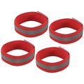 MECCANIXITY Reflective Bands for Arm Wrist Ankle - color: Red