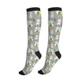 Compression Socks Knee High Circulation Support Socks For Women Men Athletic Running Work Hiking Cycling Travel - color: Alpaca