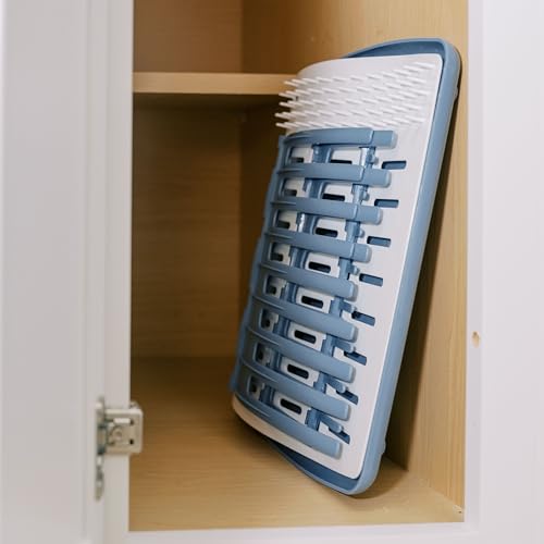 Dr. Brown's Folding Baby Bottle Drying Rack, Blue/White - color: Folding Drying Rack (Pack of 1)