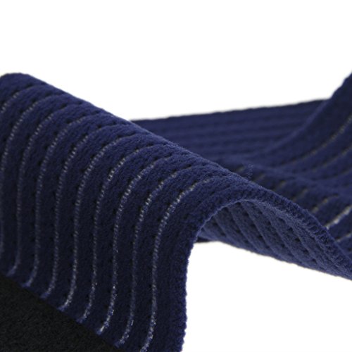 BXT A Pair (2 Pieces) Elastic Breathable Wrap Ankle Support Brace Compression Knee Elbow Wrist Ankle Hand Support Wrap Sports Bandage Strap with Hook & Loop Fastener Straps - color: Blue, 2-Pack